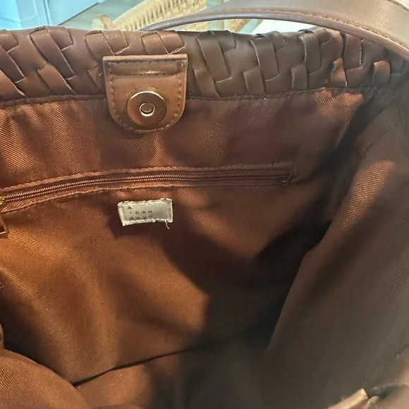 a new day Woven Shoulder Tote Bag - Brown - Picture 5 of 5